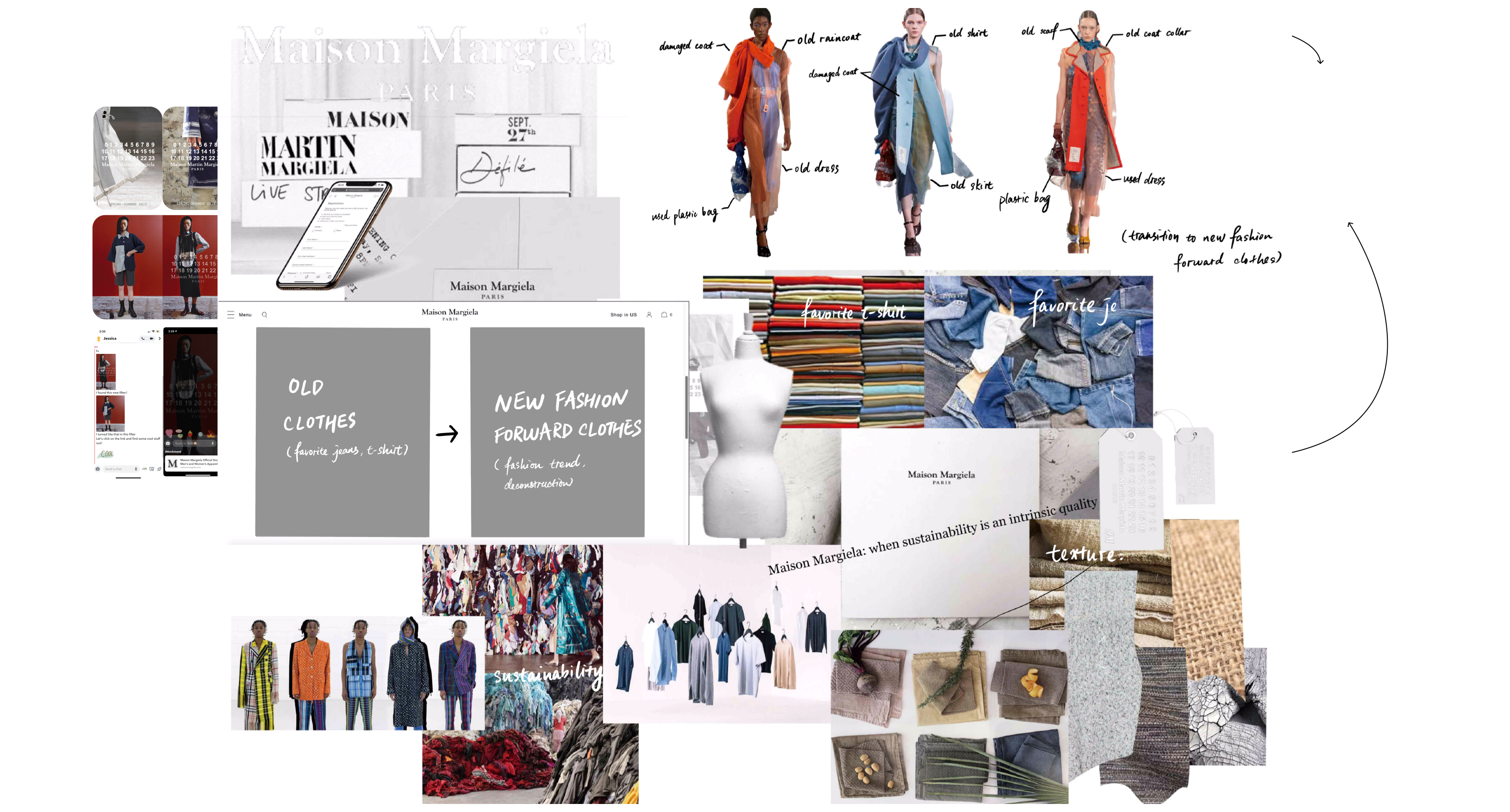 Maison Margiela campaign moodboard