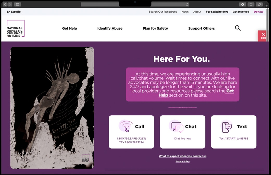 Stop Domestic Violence web application