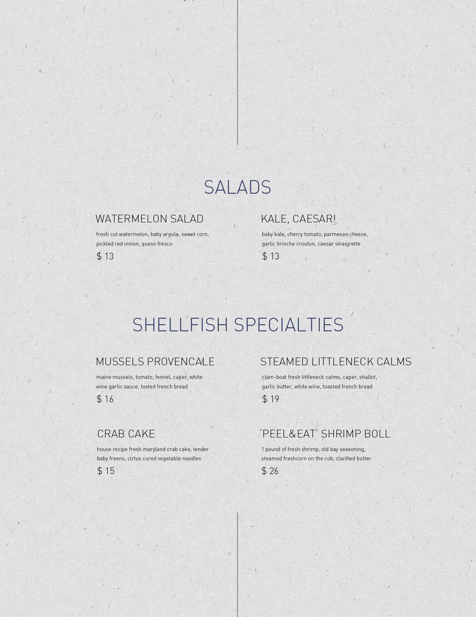 Frying Pan menu back