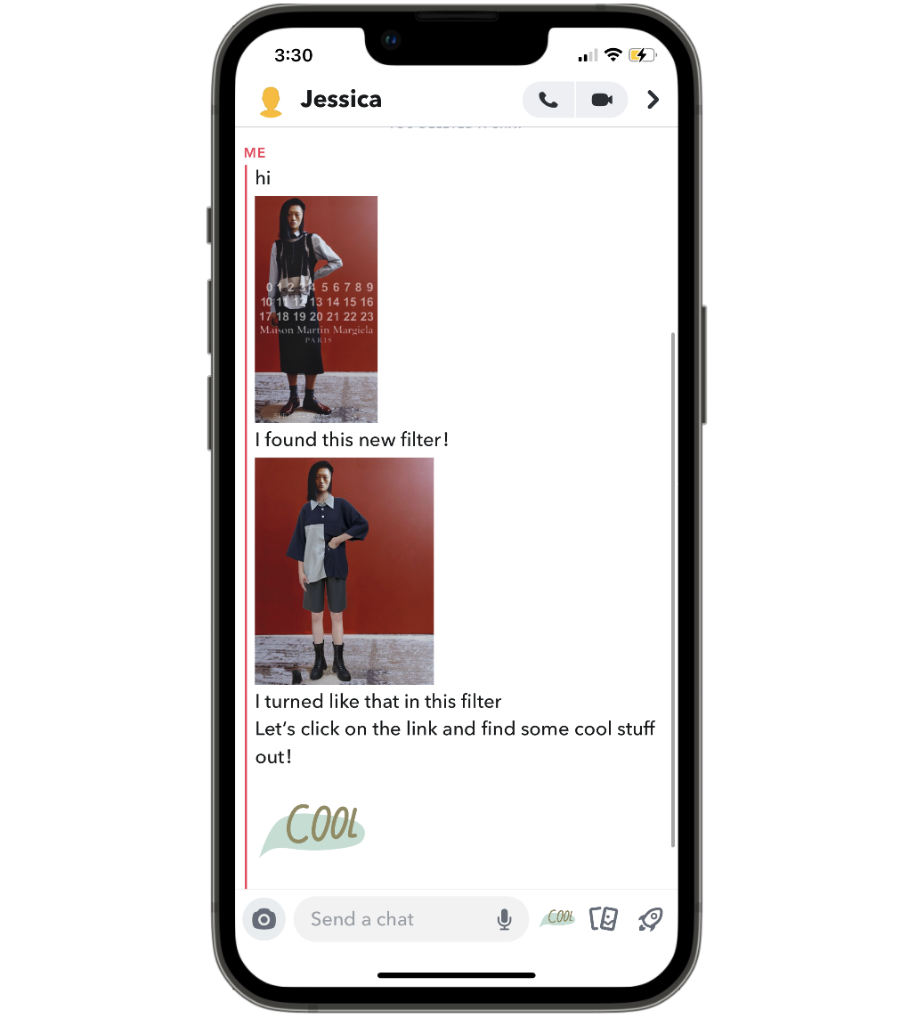 Maison Margiela mobile final screen