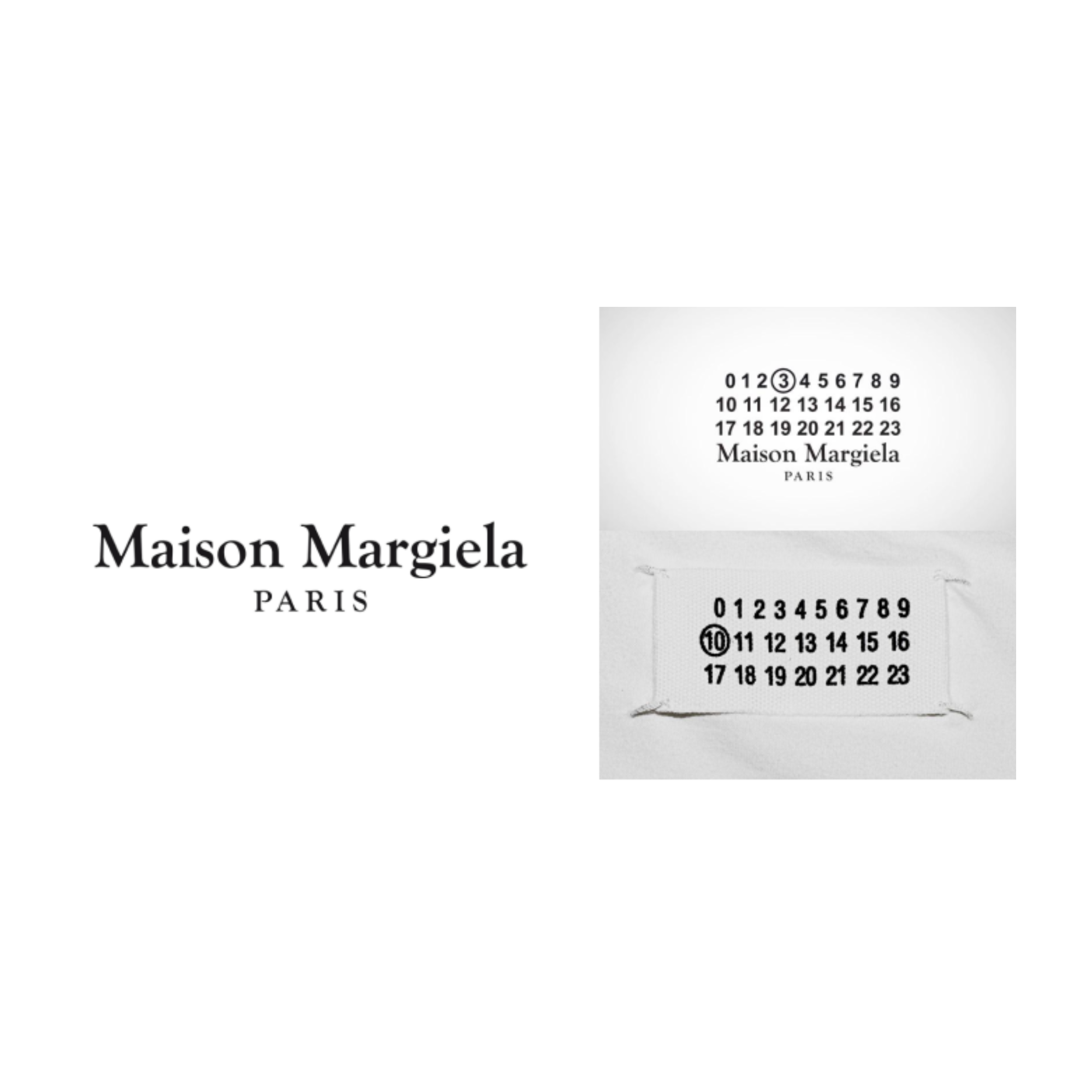 Maison Margiela logo variations