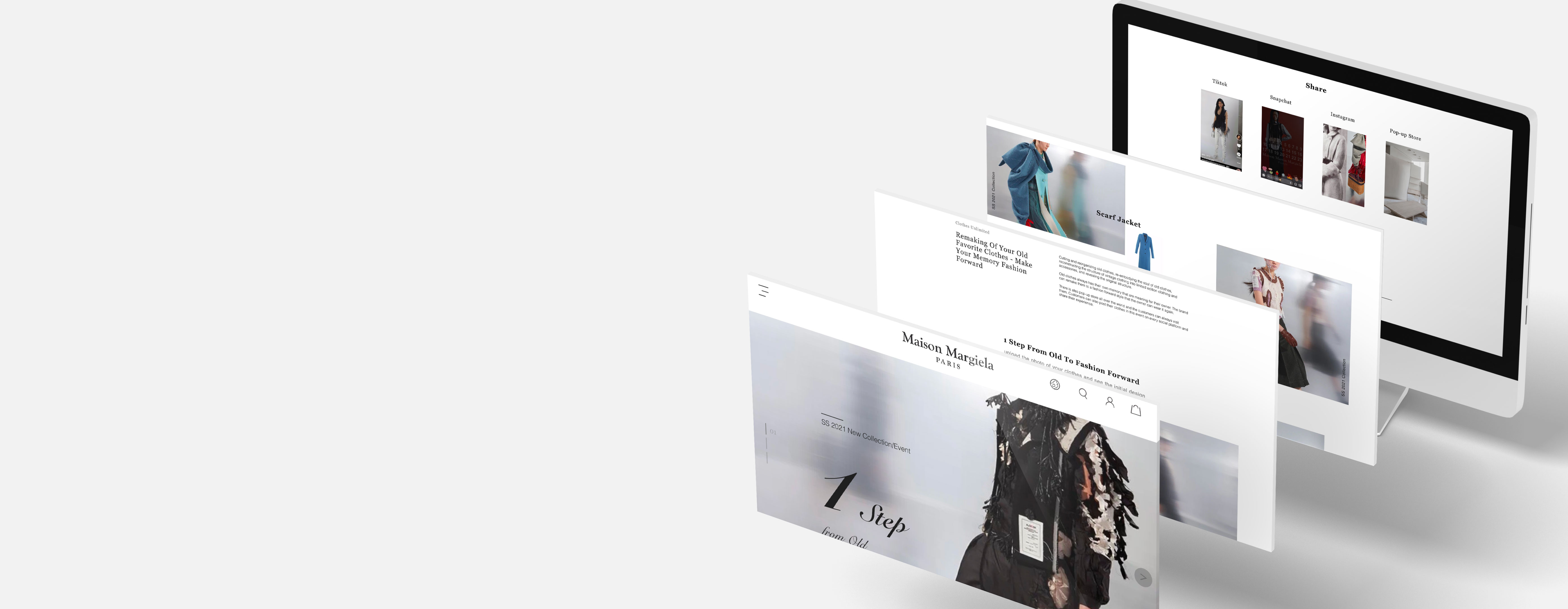 Maison Margiela desktop landing page