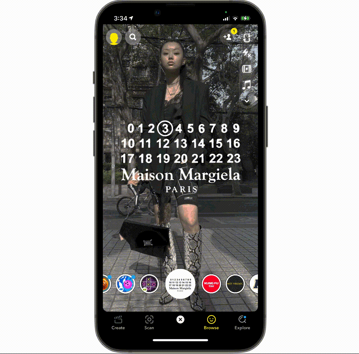 Maison Margiela Snapchat execution