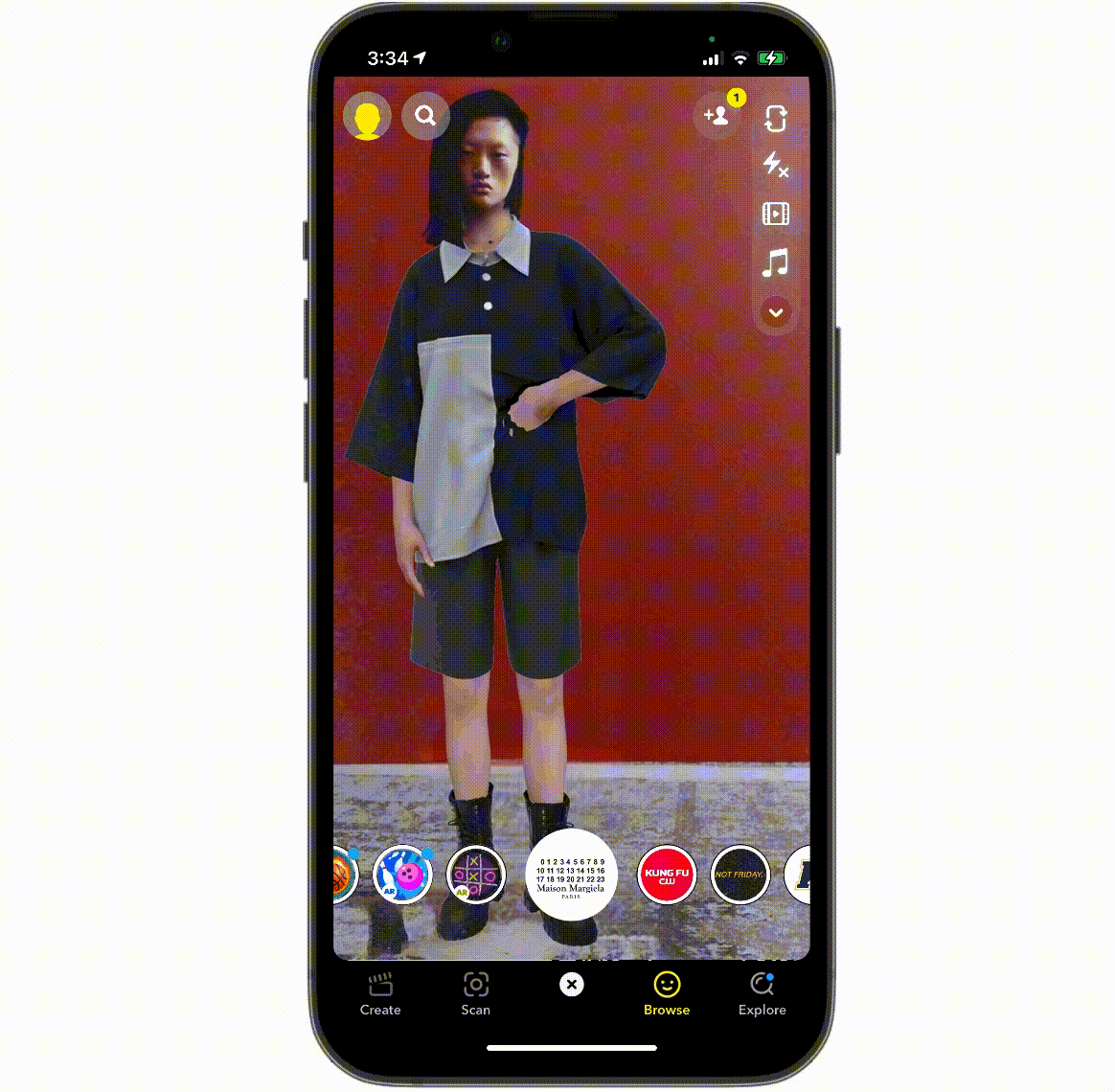 Maison Margiela Snapchat execution