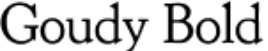 Goudy Bold wordmark